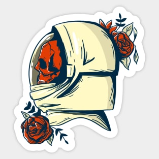 Skeleton Astronaut Sticker